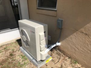 Ductless ac system installation